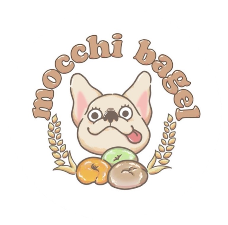 愛媛・松山のベーグル mocchi bagel（もっちべーぐる）ロゴ